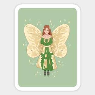 Green butterfly fairy Sticker